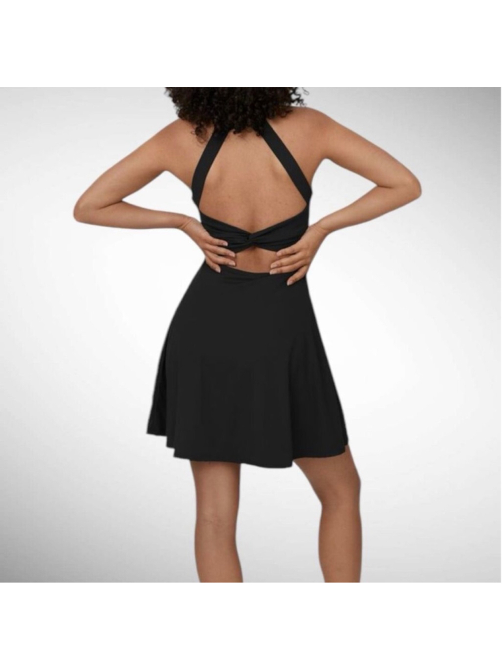Size M Halara Backless Twisted Flare Dance Active Dress Easy Peezy Edition